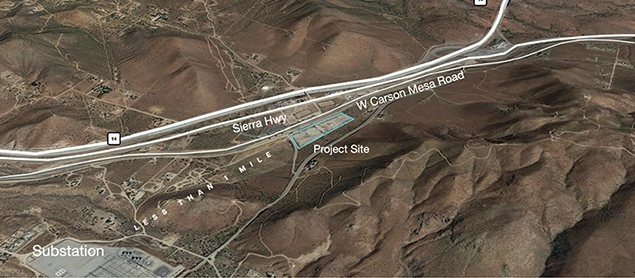 Adjacent to infrastructure